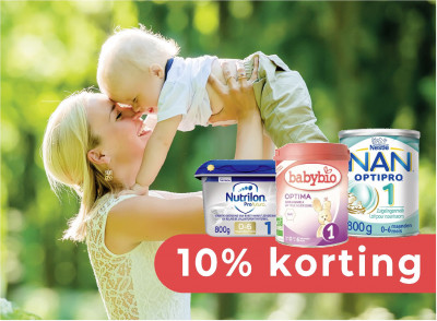 10% korting op BabyBio, Nan, Nutricia, Nutrilon, ...